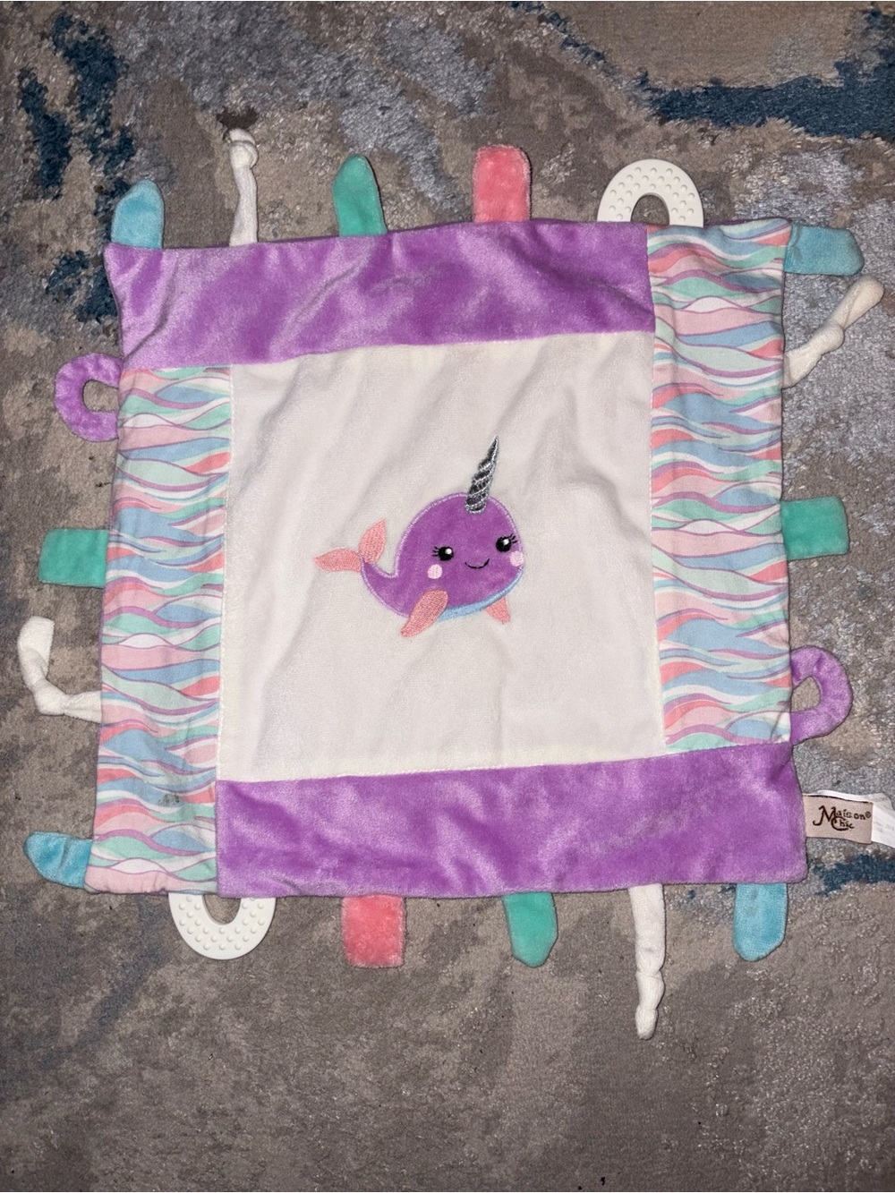 Maison Chic Pastel Taggie Lovey - Purple, Mint, Pink